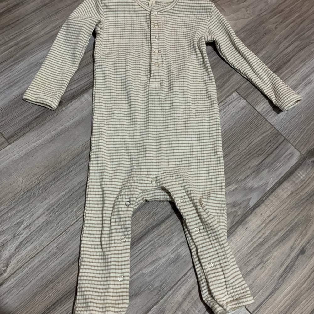 Quincy Mae ribbed jumpsuit|6-12 months